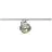 SLV Spot Sur Rail Spot Kalu Rail Monophasé Aluminium Gris | Convient pour 1x GU10 (AR111) 