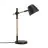 Nordlux Lampe De Chevet Theo Métal et Bois Noir | Convient pour GU10