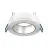 Noxion Spot LED Ares Profond ring Blanc - avec Inner Cercle  Argent | Diamètre 68mm - incl. GU10 Fitting