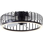 Brilliant Capo Plafondventilator Metaal Kunststof Zwart 32W 4200lm - 827-865 CCT | 480mm - Afstandsbediening Dimbaar