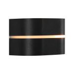 Nordlux Sibelis Applique Murale Aluminium Noir | IP44 - Convient pour E27