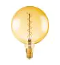 Osram Vintage 1906 LED E27 Globe Filament Dorée 200mm 5W 300lm - 820 Blanc Très Chaud | Dimmable - Équivalent 40W